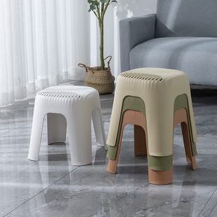 儿童小家用矮凳加厚塑料板凳卫生间浴室椅子圆凳极简洗澡登子