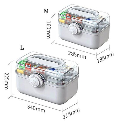 3 Layers Medicine First Aid Kit Super Large Capacity Pill Ca