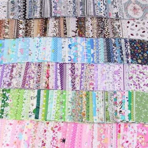 50Pcs 10x10cm Square Patchwork Mixed Style Sewing Material