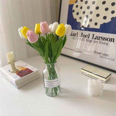 510Pcs Tulips Artificial Flower PU Real Touch Tulip Bouquet