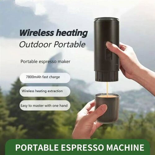 New 3 in 1 Wireless Portable Espresso Machine Capsule Coffee