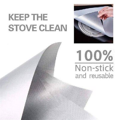 4 Pack Stovetop Protector Cooker Cover Liner Clean Mat Pad