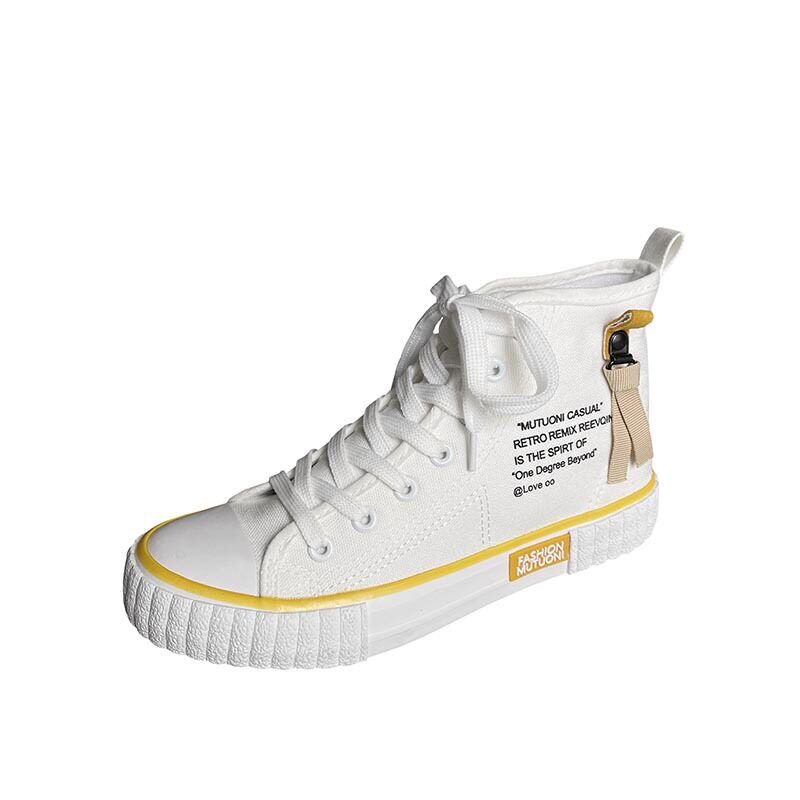High-top  Shoes 2025 Womens Ulzzang Versatile Single Shoes - 实物图