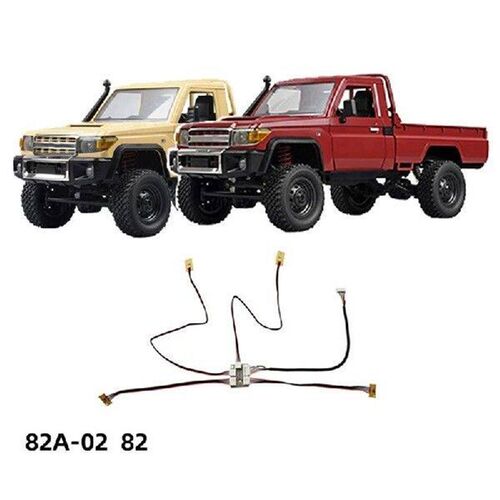 RC Car 82A-02 Headlights, Rear Light Harness For MN78 MN82