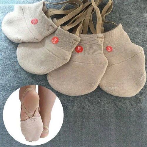 Rhythmic Gymnastics Soft Half Socks Art Gym Dance Shoes