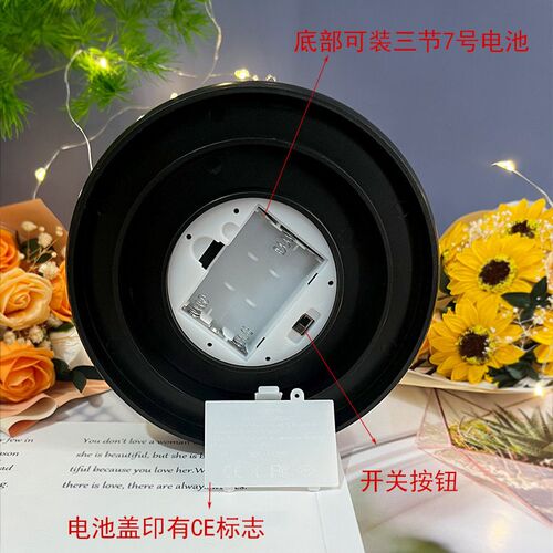 Valentines Day Soap Flower Transparent Glass ver Rose Everl