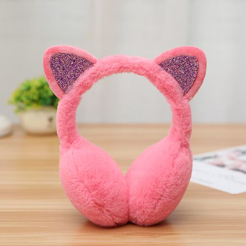Winter Cat Rabbit Fox Animal Ears Warmer Earmuffs Women Fluf