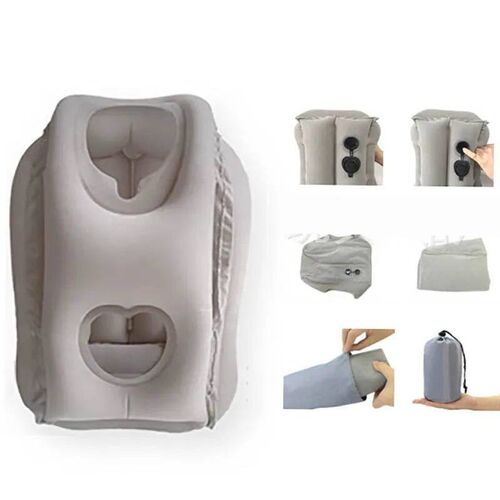 Upgraded Inflatable Air Cushion Travel Pillow Headrest Chin