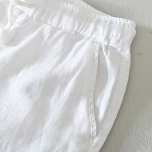 Solid Color Straight Summer Pants Simple Leg Tet Mens