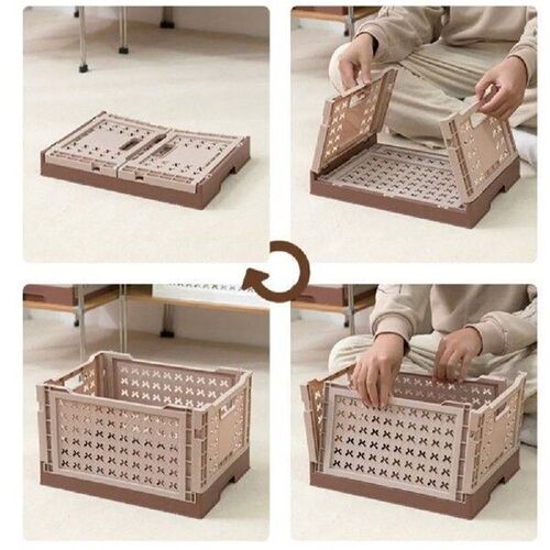 6 Colors Foldable Storage Basket with Handle Collapsible