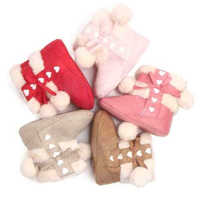 Baby Winter Boots for Baby Girls 0-6-12 Months Indoor Prewal