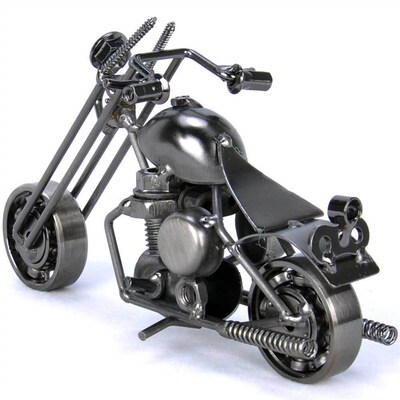 Iron crafts motorcycle model shopping mall decoration childr