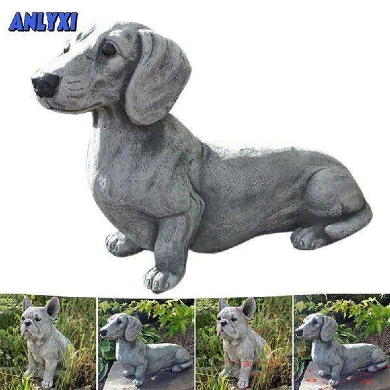 Dachshund Statue Garden Decor Resin Crafts Dog Lover Gift图片