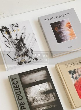 现代字体设计平面艺术画册样板间书房酒店会所展示柜装饰真书摆件