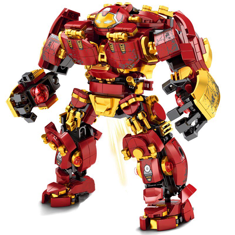 Superheroes Avengers Iron Man Hulkbuster Steel Mecha Action