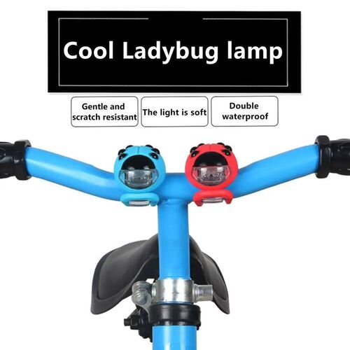 Bike Headlight Universal Children Bicycle Cute Ladybug Shape