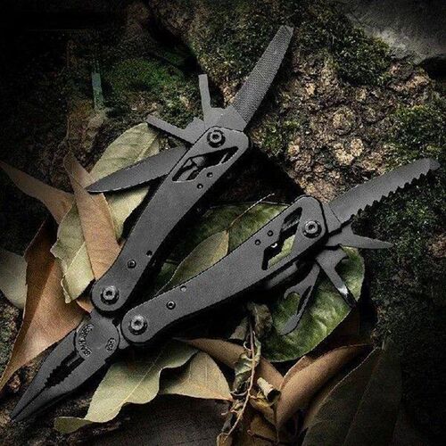 All steel combined tool pliers foldable multifunctional