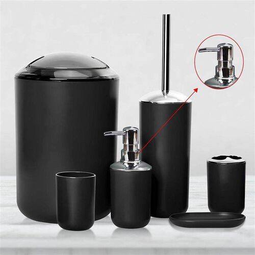 7Pcs Bathroom Accessories Set Toothbrush Cup and Soap Dispen