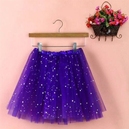 Dancing Skirt Womens Short Skirt Elastic 3 Layered Adult Mes