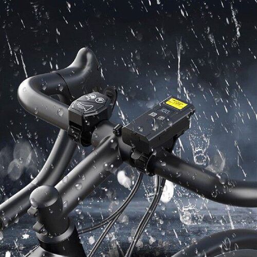 Bicycle Front Lamp with Horn Smart Light Sensor Bike