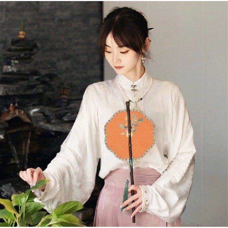 Group fan can be rolled bamboo woven hand-printed cooling - 实物图