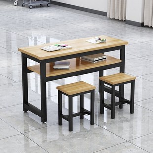 学校辅导班托管班中小学生课桌椅人培训桌补习班桌子教室用