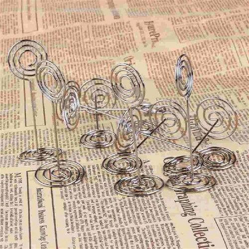 12pcs Photo Holder Stands Table Number Holders Place Paper