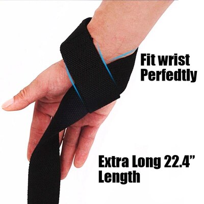 Weight Lifting Wrist Straps Bodybuilding Hand Grip Wrap Gym