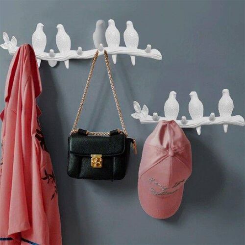 Bird-shaped Wall Hook ABS Home Decor Living Room Hanger