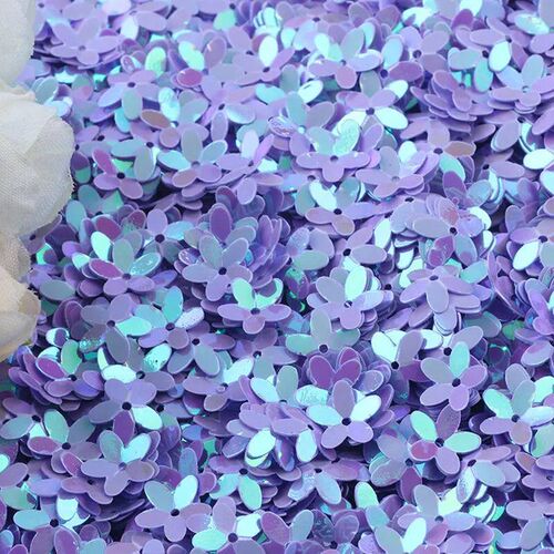 10mm sequins new three-dimensional five-leaf flower sequins