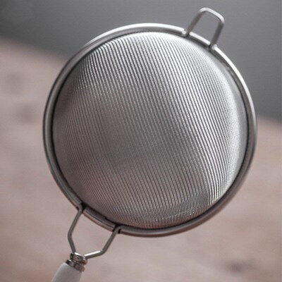 Vintage Tea Strainer Stainless Steel Dual Mesh Tea Strainer