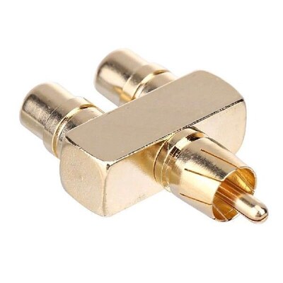 RCA AV Audio Video Splitter Adapter 1 Male to 2 Female