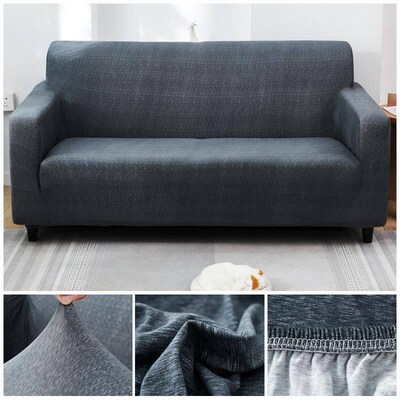 Cross Pattern Elastic Sofa Cover Stch All-inclusive Sofa Cov