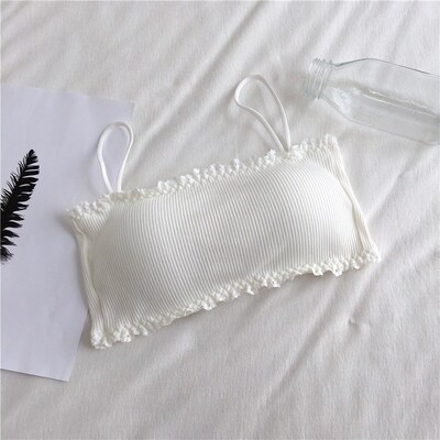Womens Cotton Bra Female Tube Top Bra Womens Suspender Und
