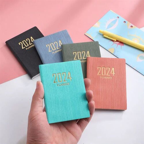 2024 A7 Mini Portable Agenda Book Diary Weekly Planner Noteb