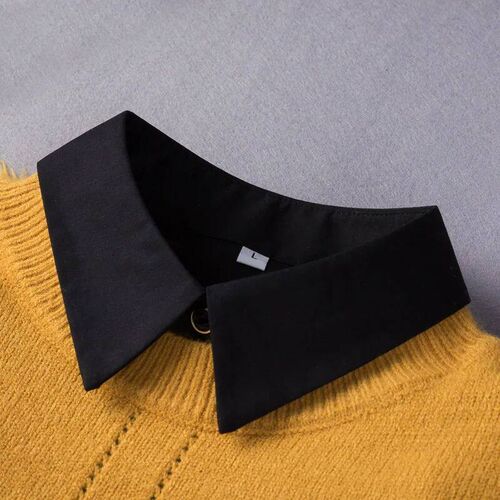 Black White Fake Collar for Women Shirt Sweater Detachable C