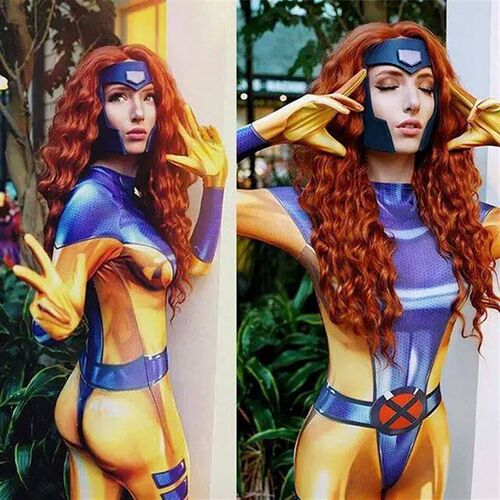 Female X-Men Superhero Cosplay Costume Halloween Suit
