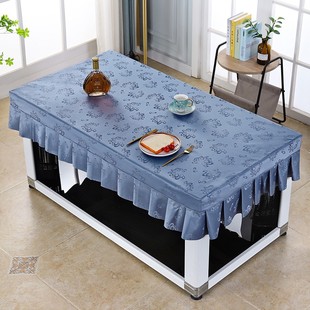 PU皮烤火桌布皮罩电炉取暖炉烤电炉罩加厚皮防水防油防烫桌罩