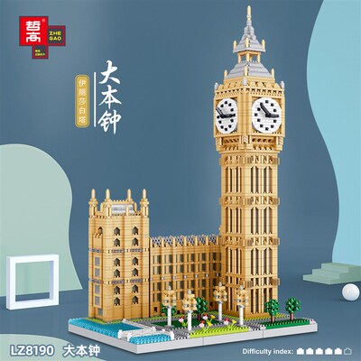 Colosseum Louvre Museum Sphinx Diamond Building Micro Blocks