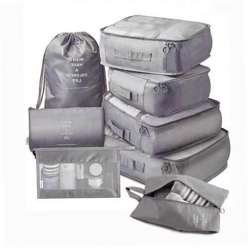 8pcs Set Travel Organizer Storage Bags Suitcase Packing Set1