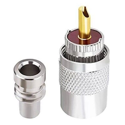 PL-259 Coaxial Connectors UHF Male Solder Connector Plug 50