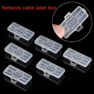 50Pcs Useful Transparent Cable Tie Marker Tool Network