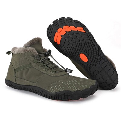 Women Men Winter Booties High-Top Barefoot kking Mountain Bo