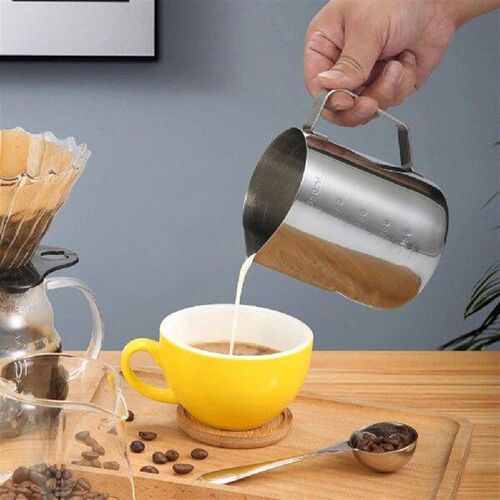 350/600/900ml Coffee Milk Frothing Pitcher Jug with Scale