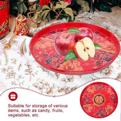 Tea Tray Wedding Candy Snack Traditional Chinese Plates