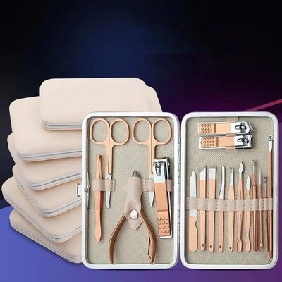 Stainless Steel Manicure Pedicure kit Professional Nail Foot