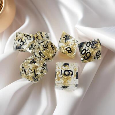 树脂COC跑团骰子 DND dice 精密尖角多面体色子TRPG龙与地下城