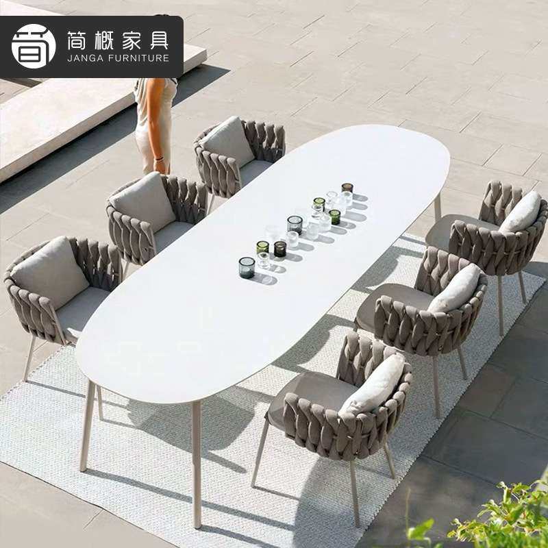 户外庭院桌椅露天餐厅岩板餐桌椅花园阳台休闲藤椅高端露台家具,3C数码配件,其它配件,淘宝优惠券,粉丝福利购,淘宝优惠卷