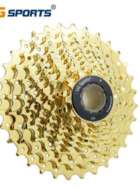 VG Sports 10速 32T金色公路车卡式飞轮 11-28T自行车飞轮 轻量