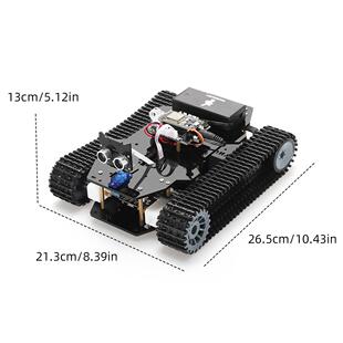 新版智能机器人履带式坦克小车底盘TT02遥控避障循迹比赛创客学习